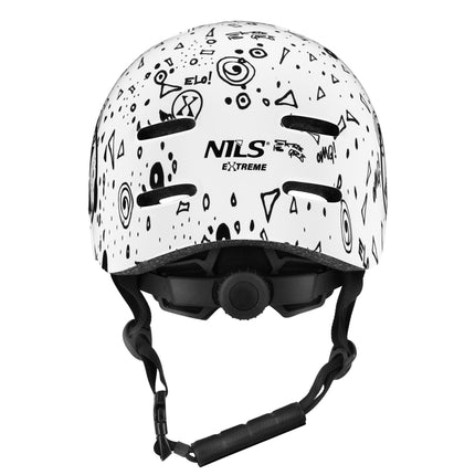 Skate Helmet, White, M (55-58cm), Lightweight, 10 Vents