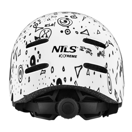 Skate Helmet, White, M (55-58cm), Lightweight, 10 Vents