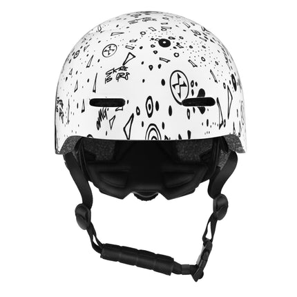 Skate Helmet, White, S (52-56cm), Lightweight, 10 Vents