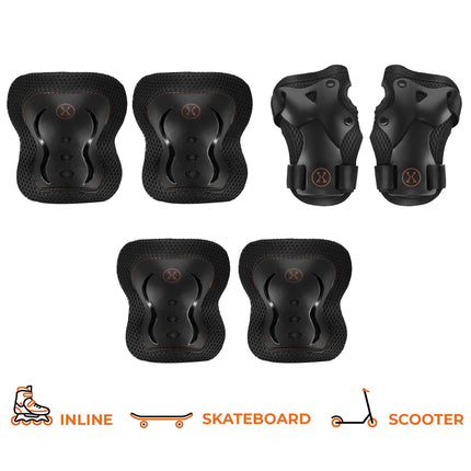 Skate Protective Gear Set – Wrist, Elbow, Knee Pads, M