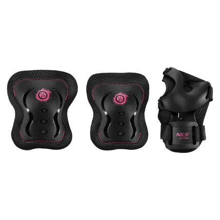 Skate Protective Gear Set – Wrist Elbow Knee, Pink M