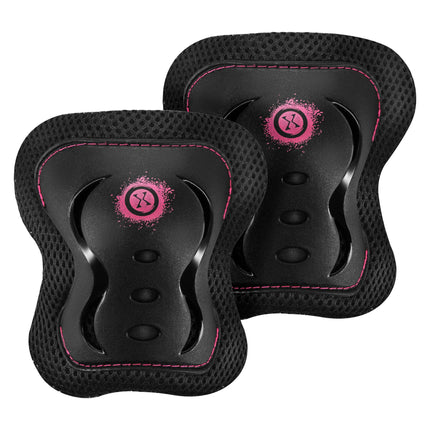 Skate Protective Gear Set – Wrist Elbow Knee, Pink M