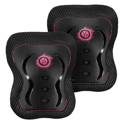 Skate Protective Gear Set – Wrist Elbow Knee, Pink M