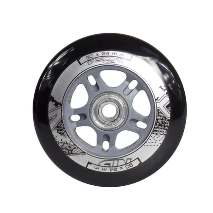 Skateboard Wheels 90x24 82A & ABEC-9 Bearings Set