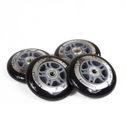 Skateboard Wheels 90x24 82A & ABEC-9 Bearings Set