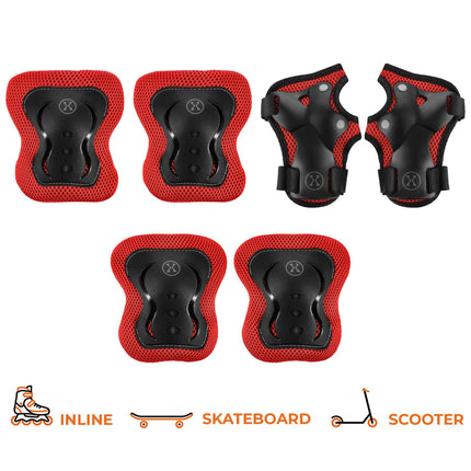 Skating Protective Gear Set, Wrist Elbow Knee Guards XL