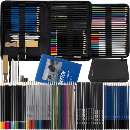 Sketching set 74 pcs. Maaleo 19178