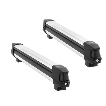 Ski And Snowboard Roof Rack, Lockable, 2-Pack Aluminum