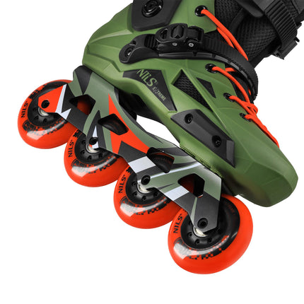 Slalom Inline Skates, Green, Size 38, 80mm