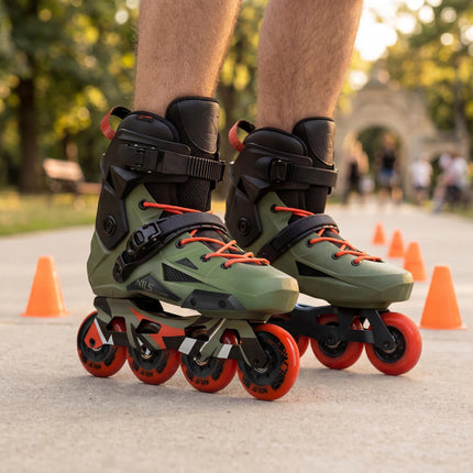 Slalom Inline Skates, Size 45, 80mm Wheels, ABEC-9