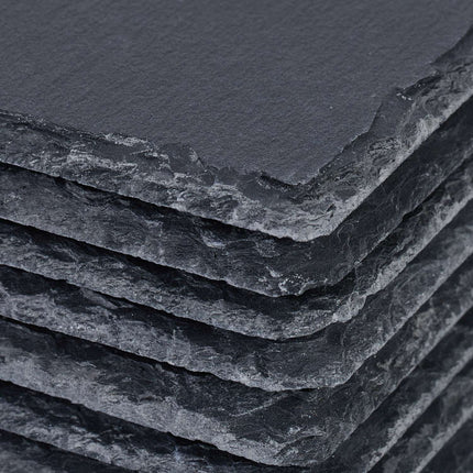 Slate Coasters Set of 16, 10x10 cm, Square