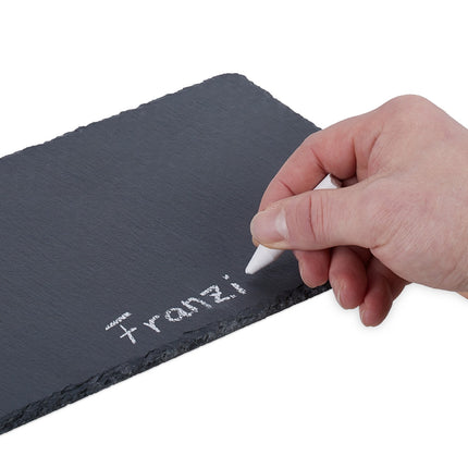 Slate Serving Plates Set of 4, 26x16 cm