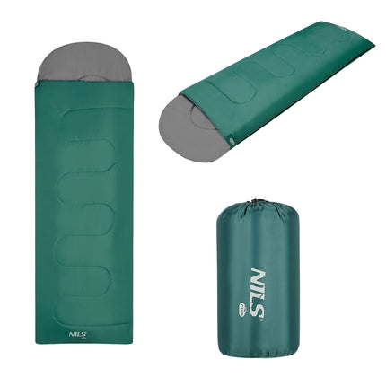 Sleeping Bag, Medium, Green-Gray, Lightweight