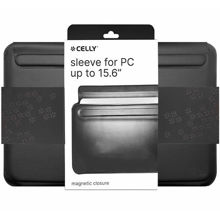 Sleeve for laptop 16" Artificial leather Black