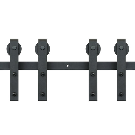 Sliding Barn Door Hardware Kit, 8ft Double Door, 330lb