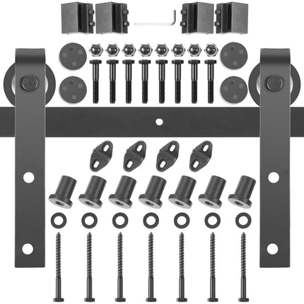 Sliding Barn Door Hardware Kit, 9 Ft Double Track, 330 Lb