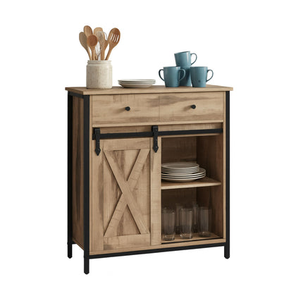 Sliding Door Sideboard – Rustic, Space-Saving Cabinet