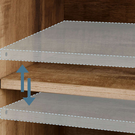 Sliding Door Sideboard – Rustic, Space-Saving Cabinet