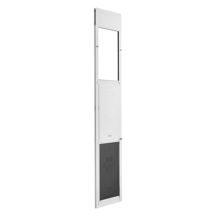 Sliding Glass Dog Door, Adjustable 75–80 In, XL Flap