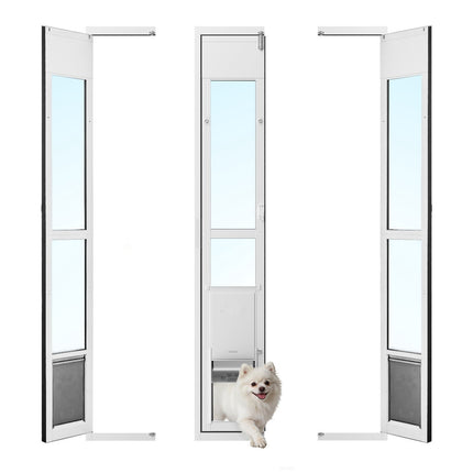 Sliding Glass Dog Door Insert, Adjustable Height, Medium Lock