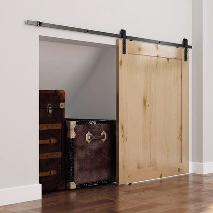 Sliding door fittings Set - 200cm Carbon steel Black