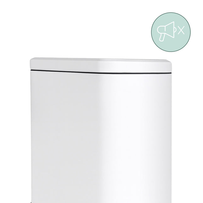 Slim Pedal Bin, 10L – Soft-Close, Hands-Free