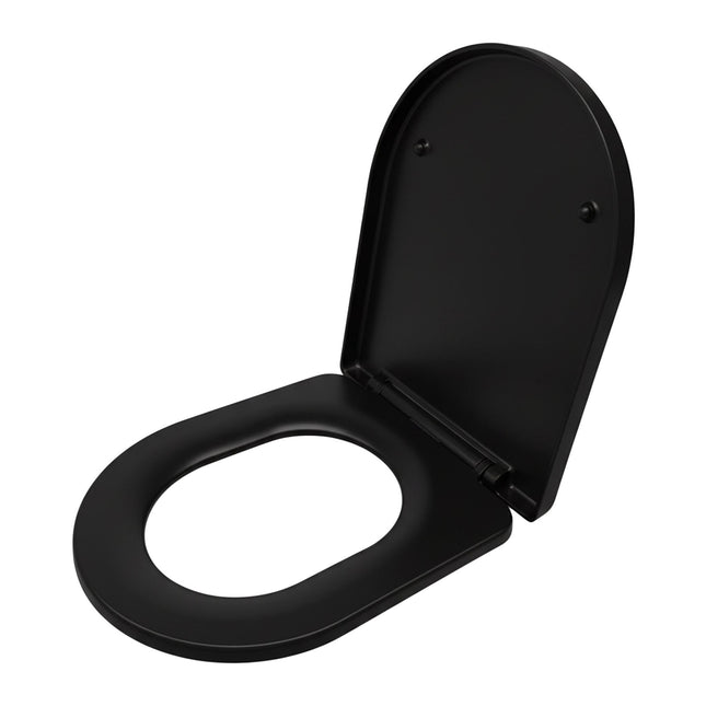 Slow-Close Duroplast Toilet Seat, Removable, Universal Fit