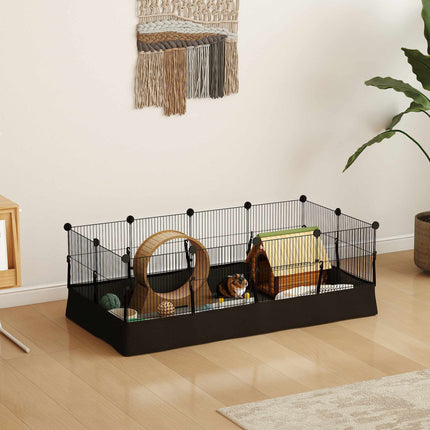 Small Animal Cage with Waterproof Liner, Steel Frame