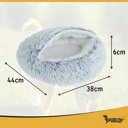 Small Pet Bed with Roof, Non-Slip, 44x38 cm