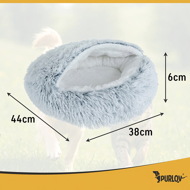 Small Pet Bed with Roof, Non-Slip, 44x38 cm
