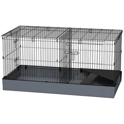 Small animal house with ramp and removable cover