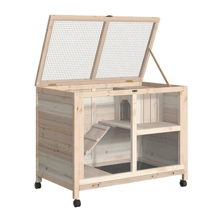 Guinea pig cage 91.5x53.3x73 cm, Winter-proof spruce wood