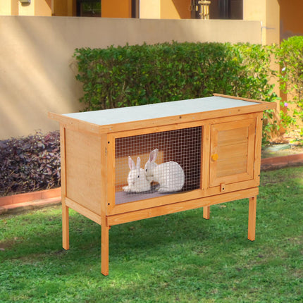 Weatherproof Small animal cage, Wood & Metal, 90x45x65 cm