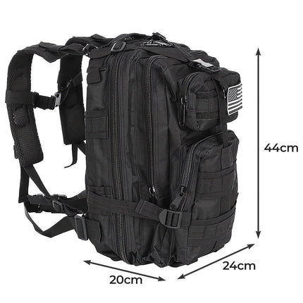 Small black tourist backpack 23089