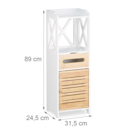 Small side cabinet with 5 shelves
