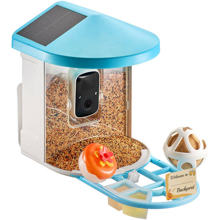 Smart Bird Feeder With Camera – 2K Solar, AI Bird ID