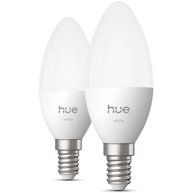 Smart White E14 Candle Bulbs, 470 lm, 2-Pack