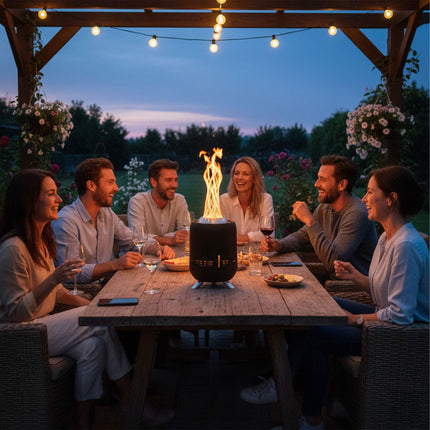 Smokeless Tabletop Fireplace, Ø16.5 cm, Portable