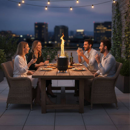 Smokeless Tabletop Fireplace, Ø16.5 cm, Portable