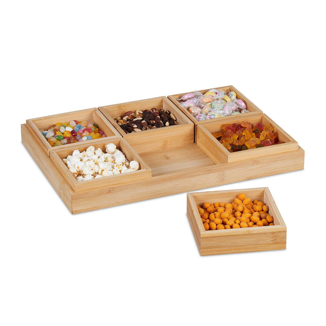 Snack bowl with serving tray