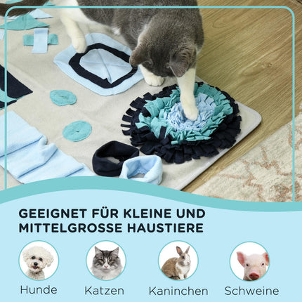 Dog Sniffing Mat, Slow Feeder, Velvet, Colorful