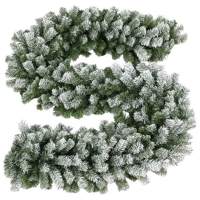 Snow-Covered Christmas Garland, 270cm, Flexible PVC