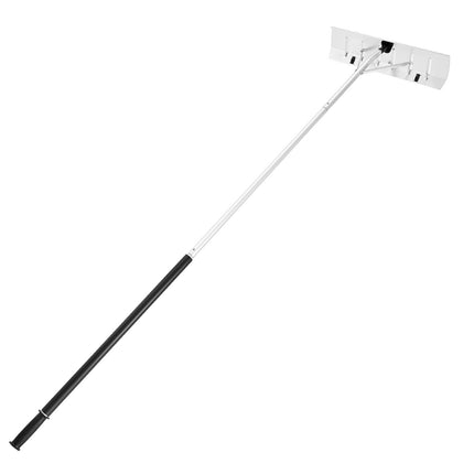 Snow Roof Rake, 26-Inch Aluminum Blade, 2.3–6 m Pole, Wheels