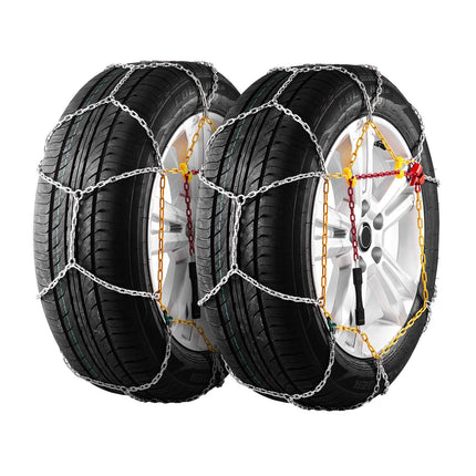 Snow Tire Chains 2-Pack, Manganese Steel, 225/70R15–245/45R18