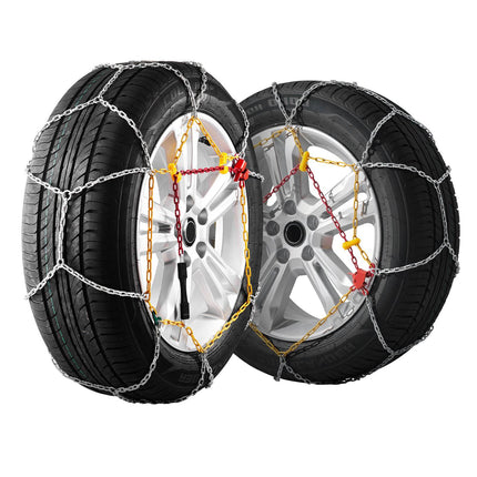 Snow Tire Chains 2-Pack, Manganese Steel, 225/70R15–245/45R18