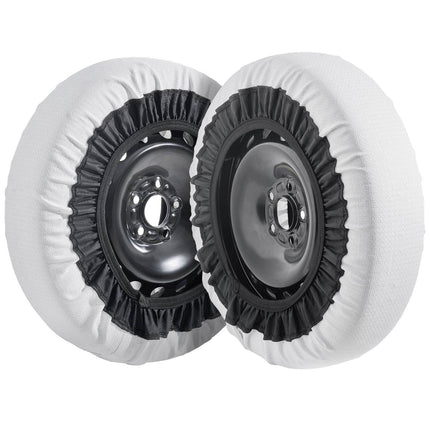 Snow Tire Socks, Polyester, Elastic Straps, 2-Pack M