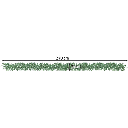 Snow-covered Christmas tree garland 2.7m HQ Ruhhy 22326