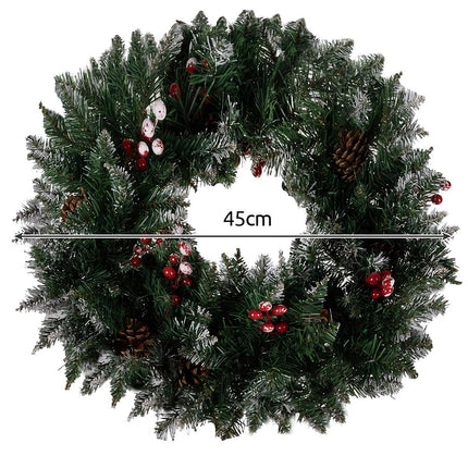 Snow-covered Christmas wreath Ruhhy 22302