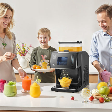 Snowflake Ice Machine, 20kg Per Day, 8-Speed, 0.8L Tank