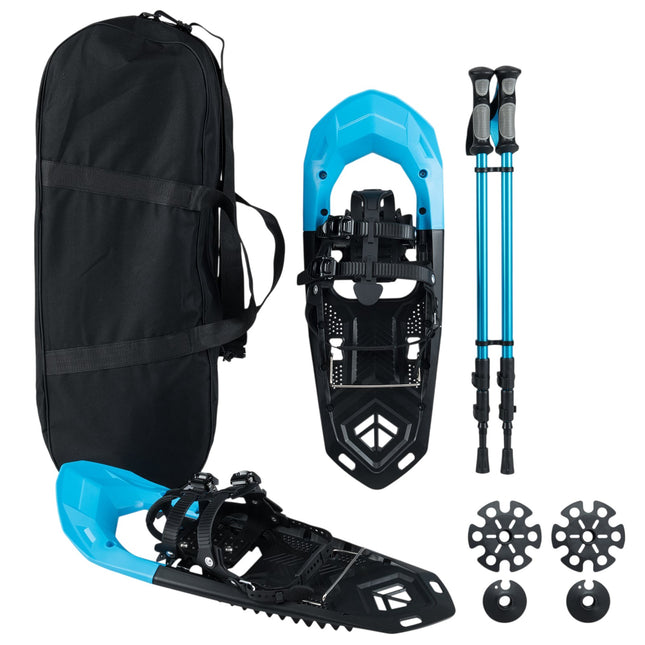 Snowshoe Set 62 cm With Trekking Poles, 90 kg Capacity